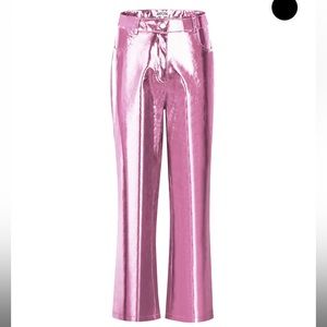 Pink Metallic Pants